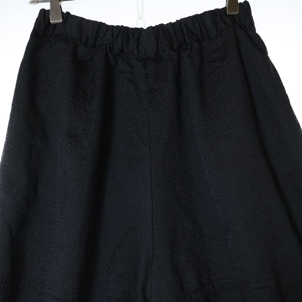 COMME des GARCONS(コムデギャルソン) 23AW 裁ち切り 切替 クロップドワイドパンツ ブラック GD-P010