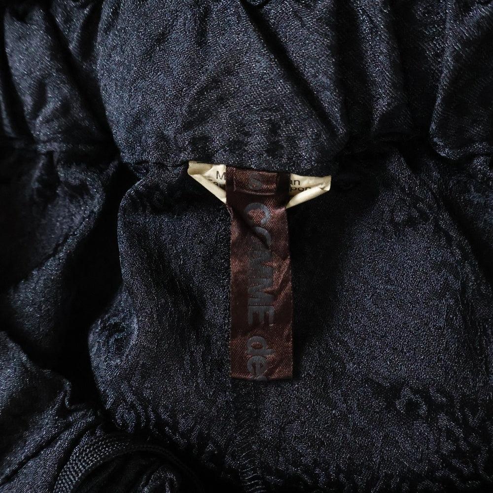 COMME des GARCONS(コムデギャルソン) 23AW 裁ち切り 切替 クロップドワイドパンツ ブラック GD-P010