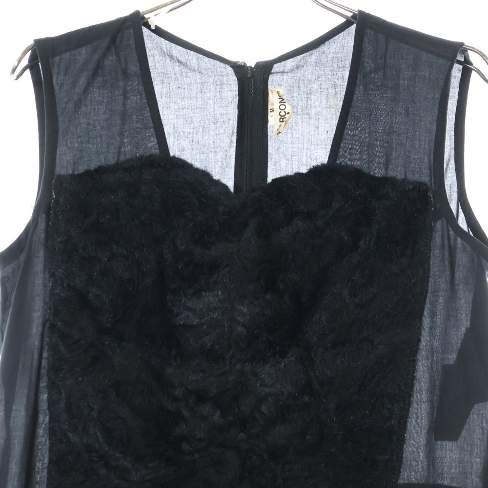 COMME des GARCONS(コムデギャルソン) 16SS ノースリーブ ファープリーツドレスワンピース ブラック レディース GQ-O017