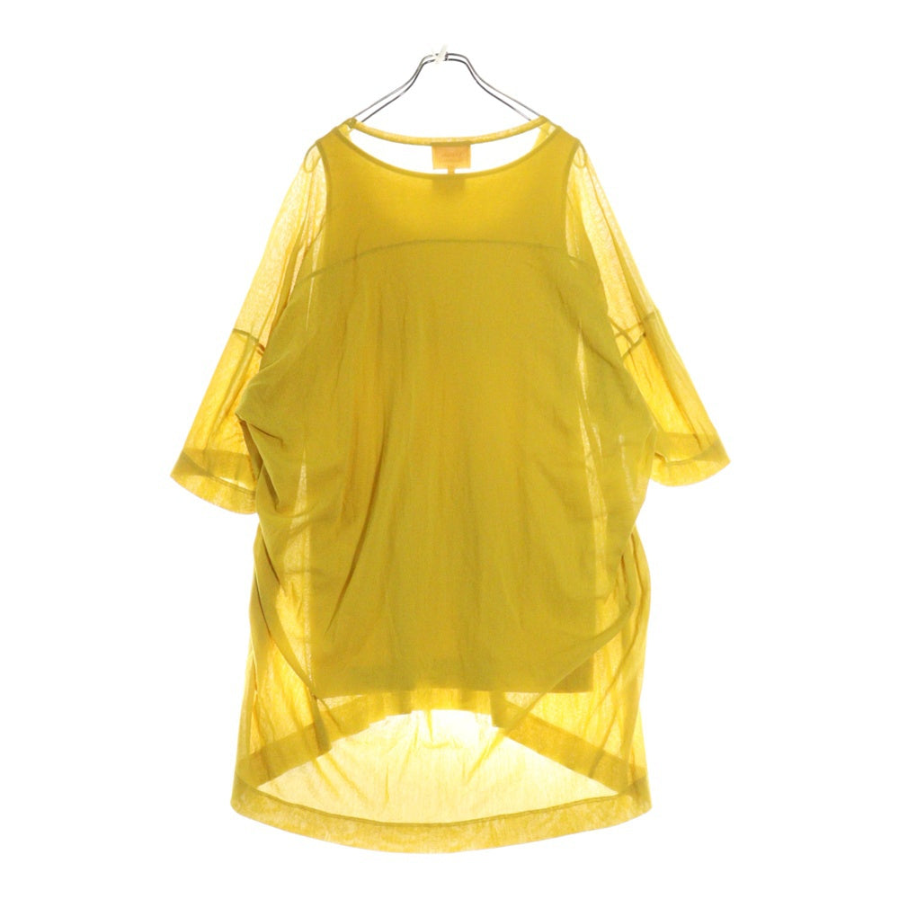 Vivienne Westwood Red Label(ヴィヴィアンウエストウッドレッドレーベル) ビッグオーブプリント 半袖ワンピース イエロー レディース 16-12-522014
