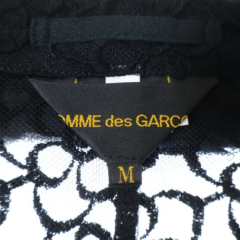 COMME des GARCONS(コムデギャルソン) 18AW フラワーエンブロイダリーカッティング デザインチュールジャケット ブラック GB-J005