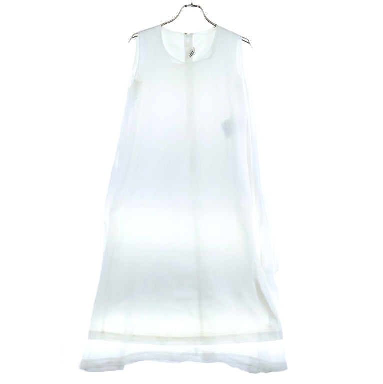 COMME des GARCONS COMME des GARCONS(コムデギャルソンコムデギャルソン) 14SS ポリエステル ノースリーブワンピース ホワイト レディース RM-O019