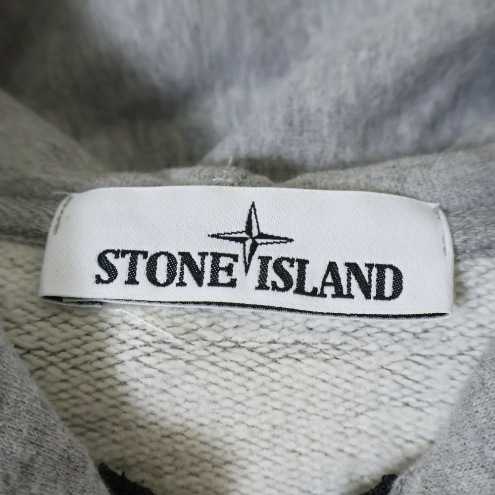 STONE ISLAND(ストーンアイランド) 18AW ワッペンロゴ ジップアップパーカー グレー 691560220