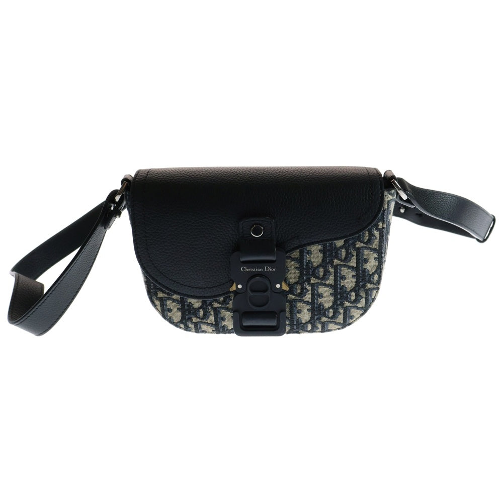 DIOR(ディオール) Saddle サドル オブリーク フラップ付きメッセンジャーバッグ ネイビー 2ADCA35YKS H27E