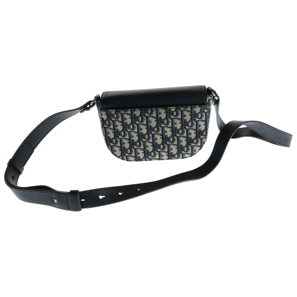 DIOR(ディオール) Saddle サドル オブリーク フラップ付きメッセンジャーバッグ ネイビー 2ADCA35YKS H27E