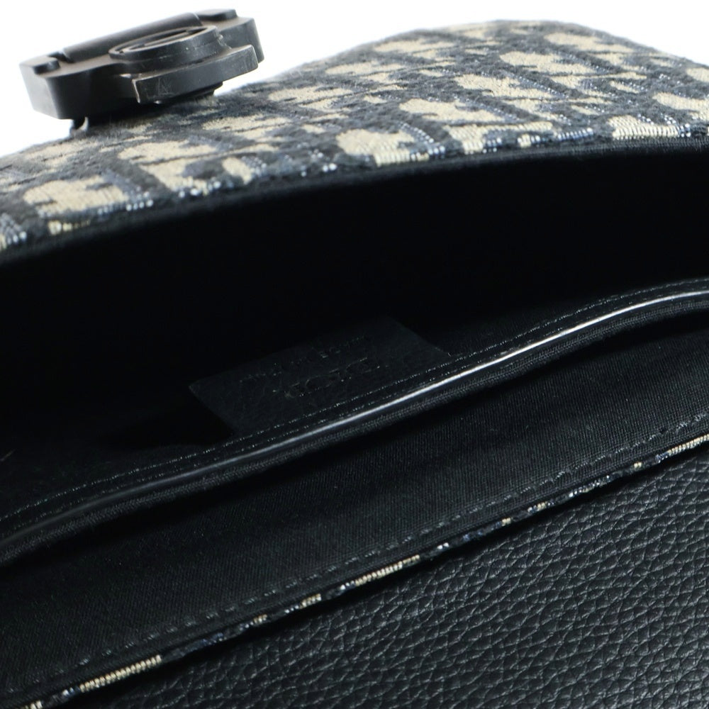 DIOR(ディオール) Saddle サドル オブリーク フラップ付きメッセンジャーバッグ ネイビー 2ADCA35YKS H27E