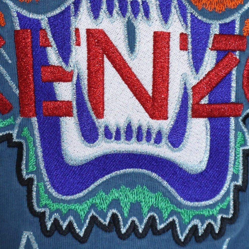 KENZO(ケンゾー) KENZO タイガー刺繍スウェットトレーナー ブルー F965SW0124X7