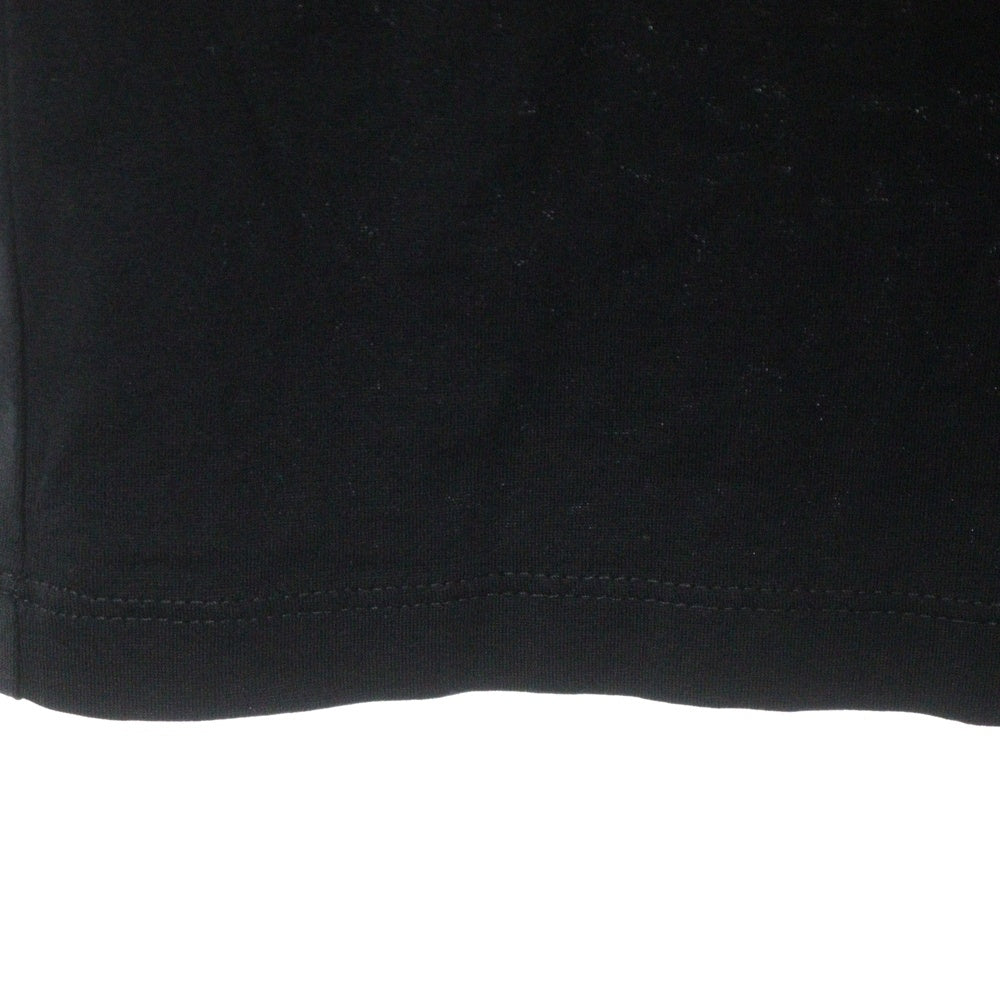 Maison Margiela 10(メゾン マルジェラ) 24SS Distorted Logo Tee フロント刺繍ロゴ 半袖Tシャツ カットソー ブラック S30GC0701 52216