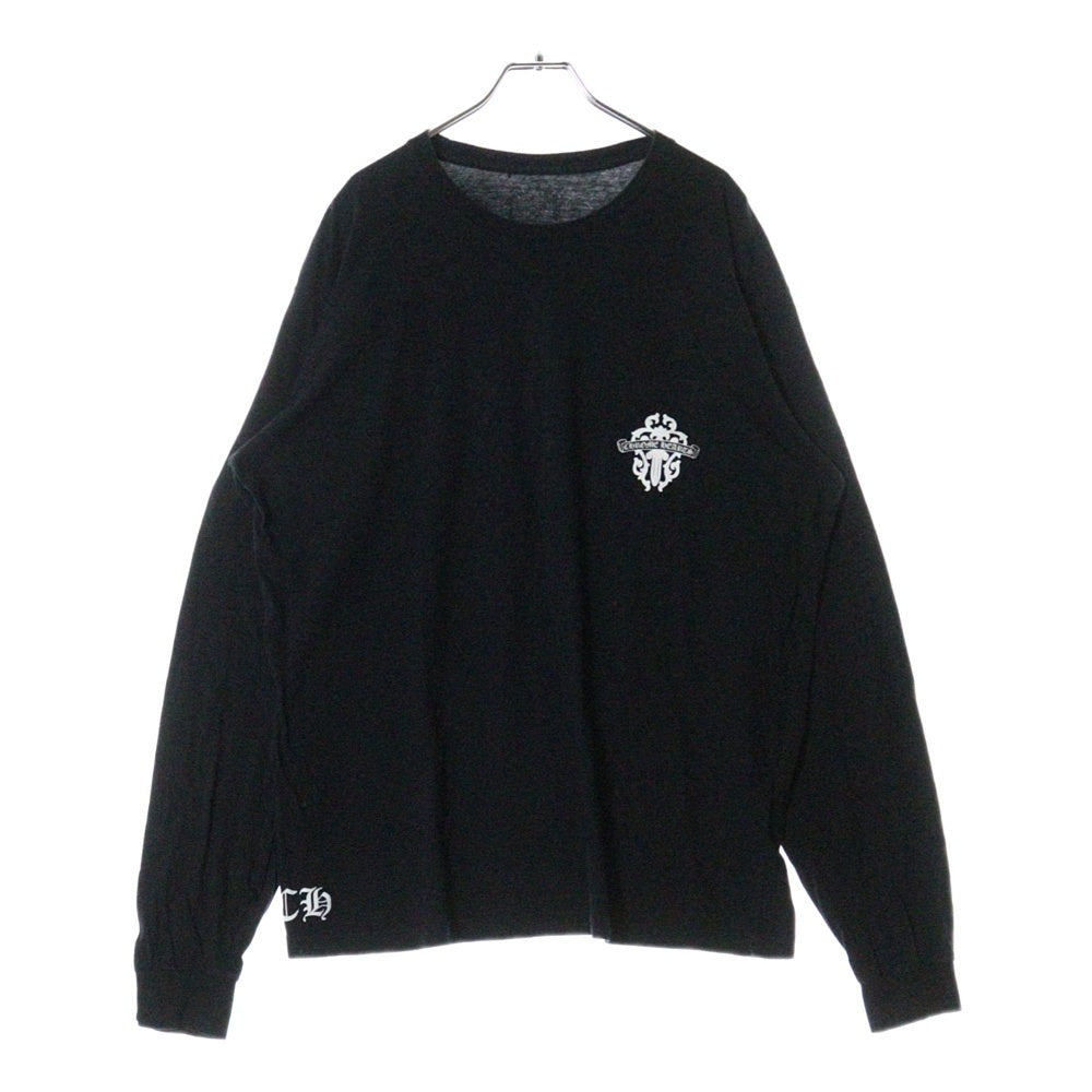 CHROME HEARTS(クロムハーツ) Dagger logo L/S Tee ダガーロゴプリント長袖Tシャツ カットソー ブラック