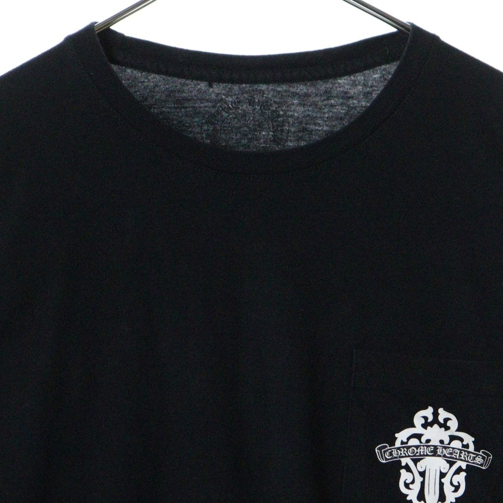 CHROME HEARTS(クロムハーツ) Dagger logo L/S Tee ダガーロゴプリント長袖Tシャツ カットソー ブラック