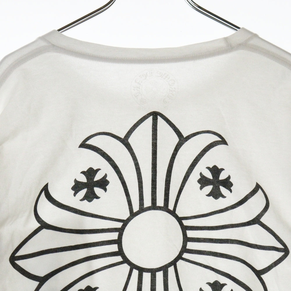 CHROME HEARTS(クロムハーツ) Honolulu CH PLS L/S TEE ホノルル限定 CHプラスプリント長袖カットソー 長袖Tシャツ ロングスリーブカットソー ロンT ホワイト