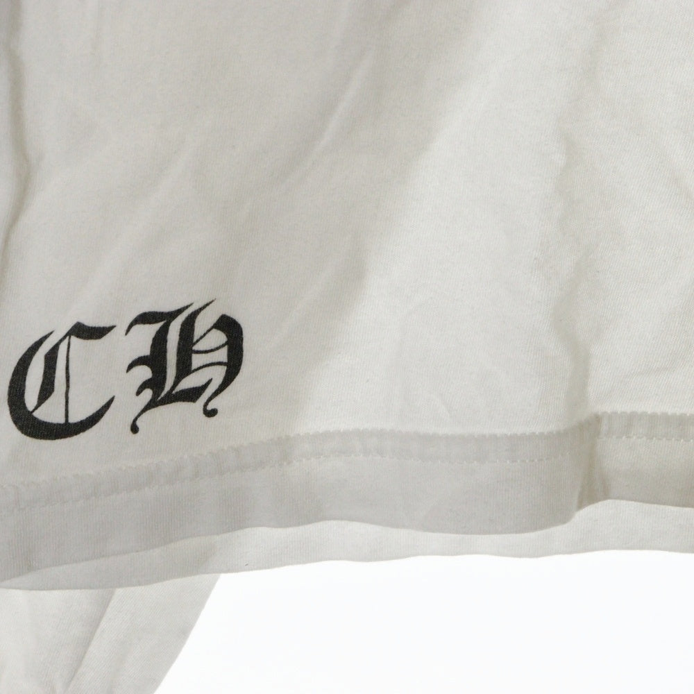 CHROME HEARTS(クロムハーツ) Honolulu CH PLS L/S TEE ホノルル限定 CHプラスプリント長袖カットソー 長袖Tシャツ ロングスリーブカットソー ロンT ホワイト
