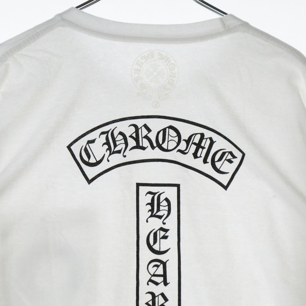 CHROME HEARTS(クロムハーツ) Horseshoe L/S Tee ホースシューロングスリーブ長袖Tシャツ ホワイト