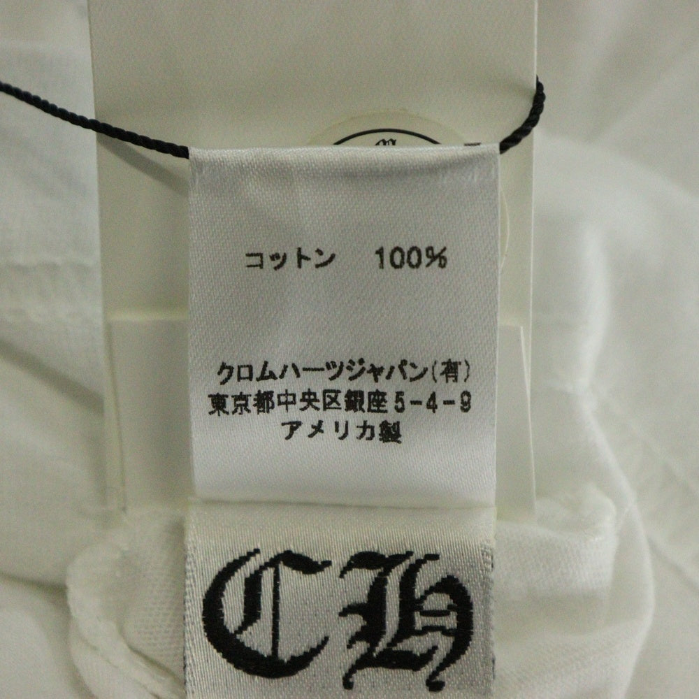 CHROME HEARTS(クロムハーツ) Horseshoe L/S Tee ホースシューロングスリーブ長袖Tシャツ ホワイト