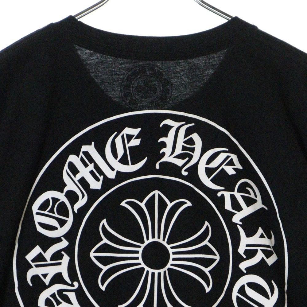 CHROME HEARTS(クロムハーツ) Horseshoe Tee ホースシューロゴ クルーネック半袖Tシャツカットソー ブラック