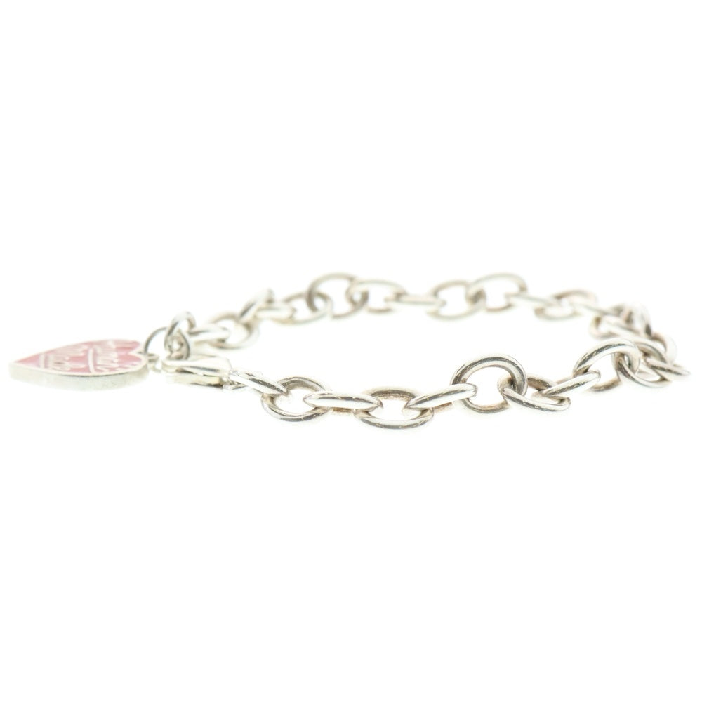 HUMAN MADE(ヒューマンメイド) HEART SILVER BRACELET ハートシルバーブレスレット シルバー/レッド