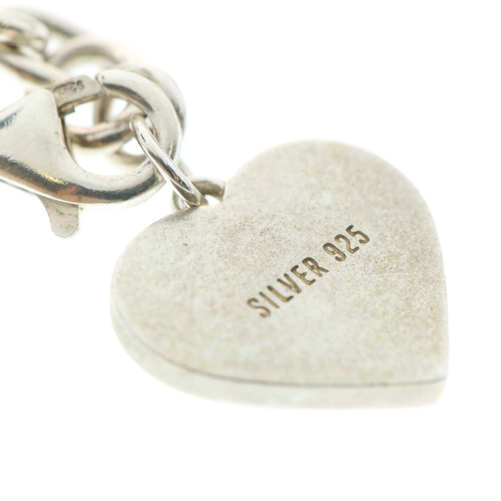 HUMAN MADE(ヒューマンメイド) HEART SILVER BRACELET ハートシルバーブレスレット シルバー/レッド