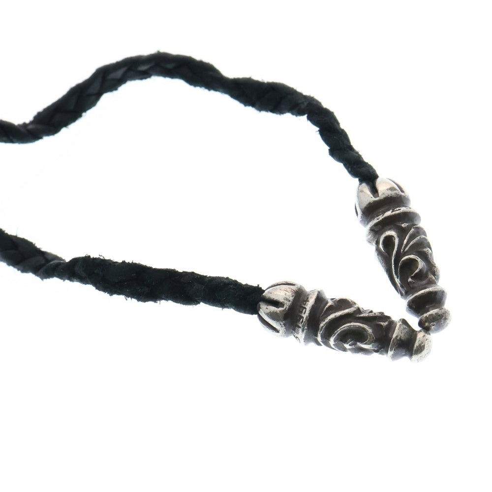 CHROME HEARTS(クロムハーツ) FILIG CROSS-LARGE LB ラージ フィリグリークロス レザーブレイド ネックレス シルバー