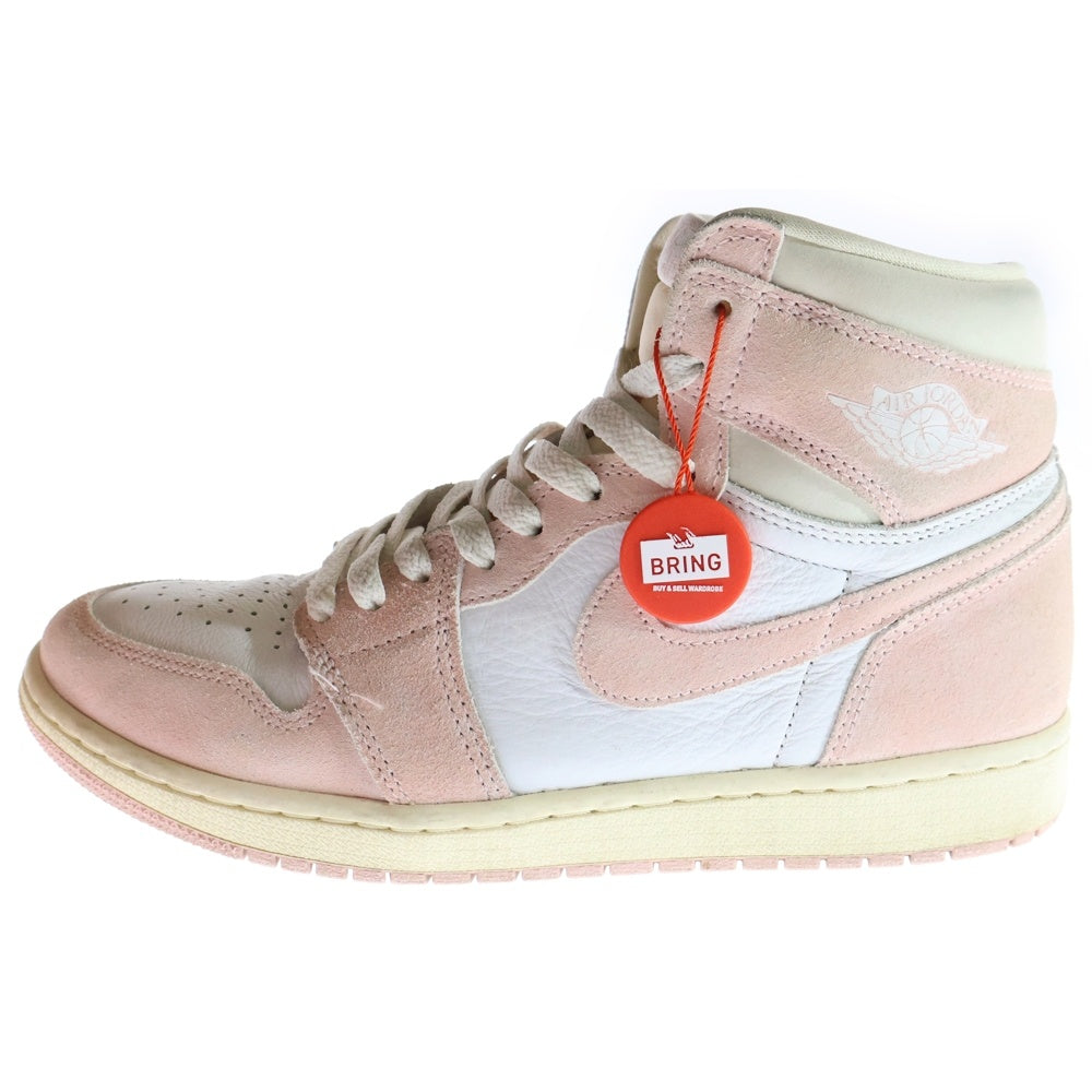 NIKE(ナイキ) WMNS AIR JORDAN 1 RETRO HIGH OG Washed Pink FD2596-600 ウィメンズ エア ジョーダン 1 レトロ ハイ ウォッシュドピンク ハイカットスニーカー US10/27cm