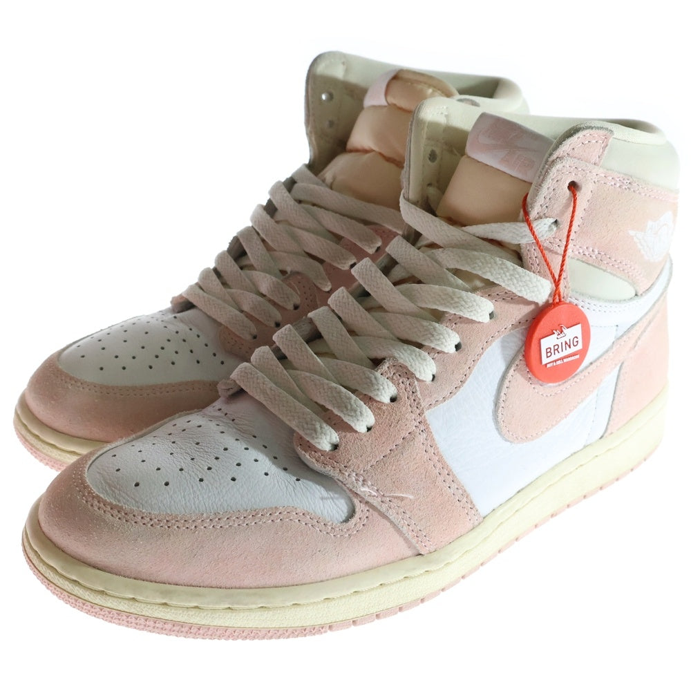 NIKE(ナイキ) WMNS AIR JORDAN 1 RETRO HIGH OG Washed Pink FD2596-600 ウィメンズ エア ジョーダン 1 レトロ ハイ ウォッシュドピンク ハイカットスニーカー US10/27cm