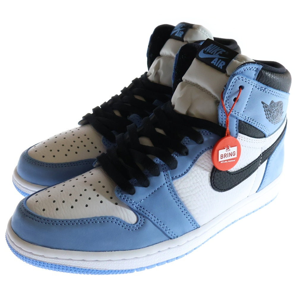 NIKE(ナイキ) AIR JORDAN 1 RETRO HIGH OG UNIVERSITY BLUE 555088-134 エアジョーダン1 ユニバーシティブルー ハイカットスニーカー ブルー/ホワイト US8.5/26.5cm