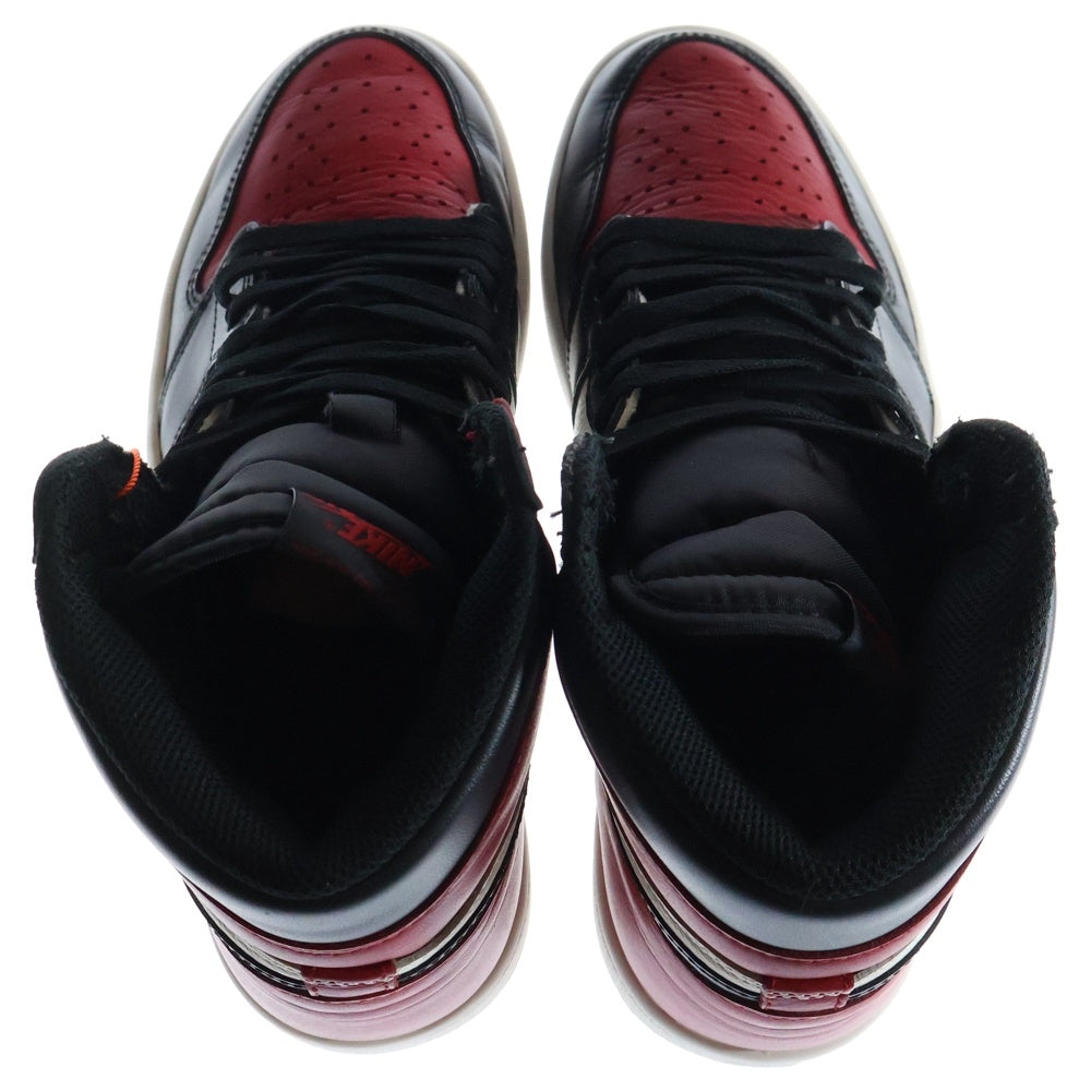 NIKE(ナイキ) AIR JORDAN 1 RETRO HIGH OG BRED TOE 555088-610 エアジョーダン1 ブレッドトゥ ハイカットスニーカー レッド/ブラック US8.5/26.5cm