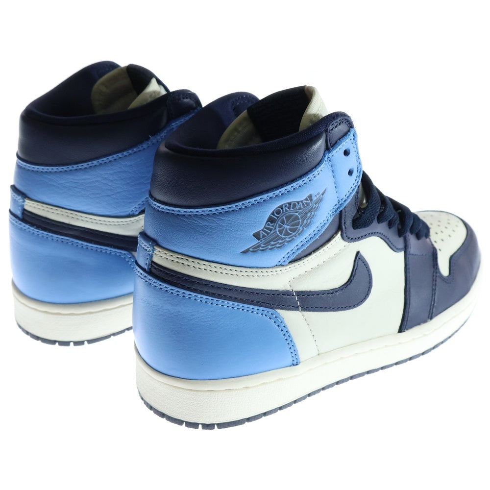 NIKE(ナイキ) AIR JORDAN 1 RETRO HIGH OG OBSIDIAN/UNIVERSITY BLUE 555088-140 エアジョーダン1 オブシディアン ユニバーシティブルー ハイカットスニーカー US8.5/26.5cm