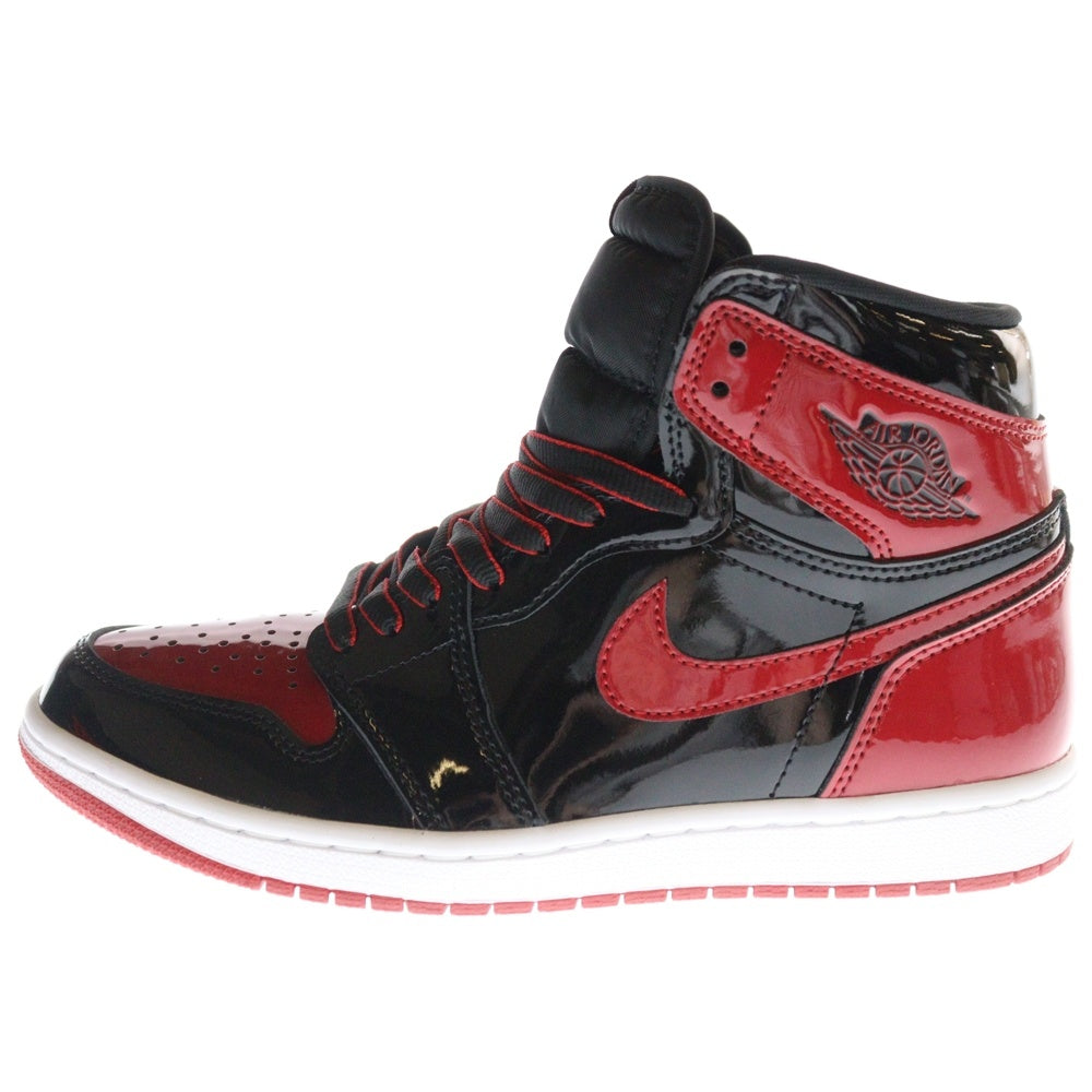 NIKE(ナイキ) AIR JORDAN 1 RETRO HIGH OG BRED PATENT エアジョーダン1レトロハイ ブレッド パテント ハイカットスニーカー 555088-063 レッド/ブラック US8/26.0cm