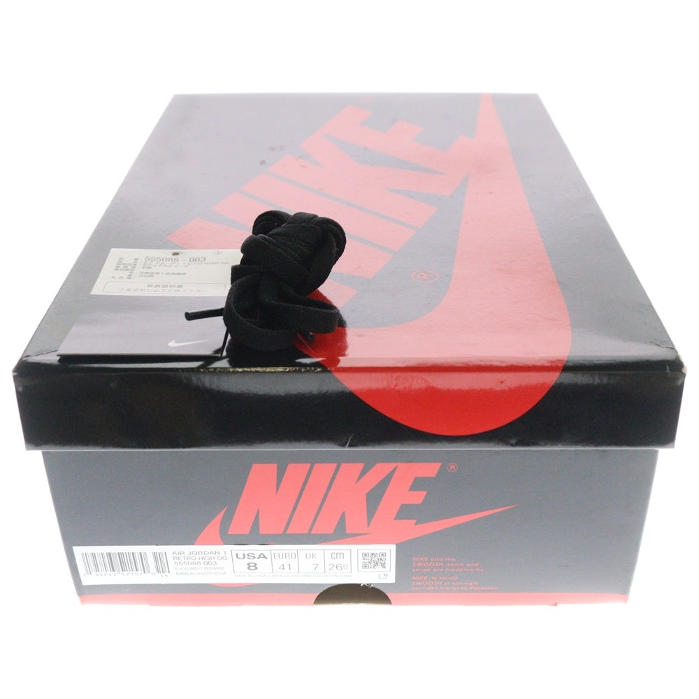 NIKE(ナイキ) AIR JORDAN 1 RETRO HIGH OG BRED PATENT エアジョーダン1レトロハイ ブレッド パテント ハイカットスニーカー 555088-063 レッド/ブラック US8/26.0cm