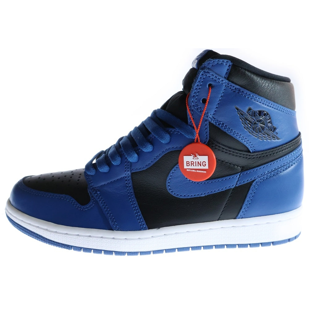 NIKE(ナイキ) AIR JORDAN 1 RETRO HIGH OG 555088-404 エアジョーダン1 レトロ ダークマリーナブルー ハイカットスニーカー ブラック/ブルー US8/26.0cm