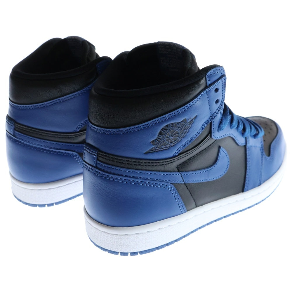 NIKE(ナイキ) AIR JORDAN 1 RETRO HIGH OG 555088-404 エアジョーダン1 レトロ ダークマリーナブルー ハイカットスニーカー ブラック/ブルー US8/26.0cm