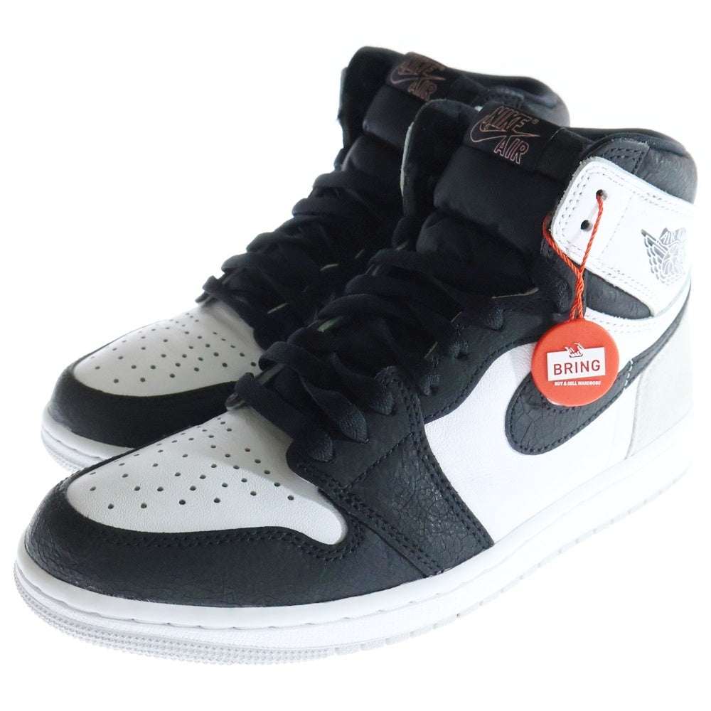 NIKE(ナイキ) AIR JORDAN 1 HIGH OG Bleached Coral 555088-108 エアジョーダン 1 ブリーチドコーラル ハイカットスニーカー ホワイト/グレー US8/26cm