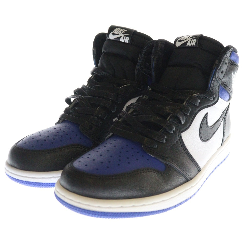 NIKE(ナイキ) AIR JORDAN1 RETRO HIGH OG ROYAL TOE 555088-041 エアジョーダン1 ロイヤルトゥ ハイカットスニーカー ホワイト/ブルー US8/26cm