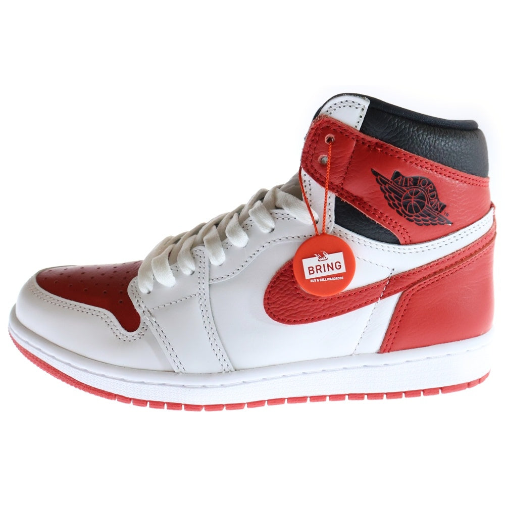 NIKE(ナイキ) AIR JORDAN 1 HIGH OG HERITAGE 555088-161 エアジョーダン 1 ヘリテージ ハイカットスニーカー ホワイト/レッド US8/26.0cm