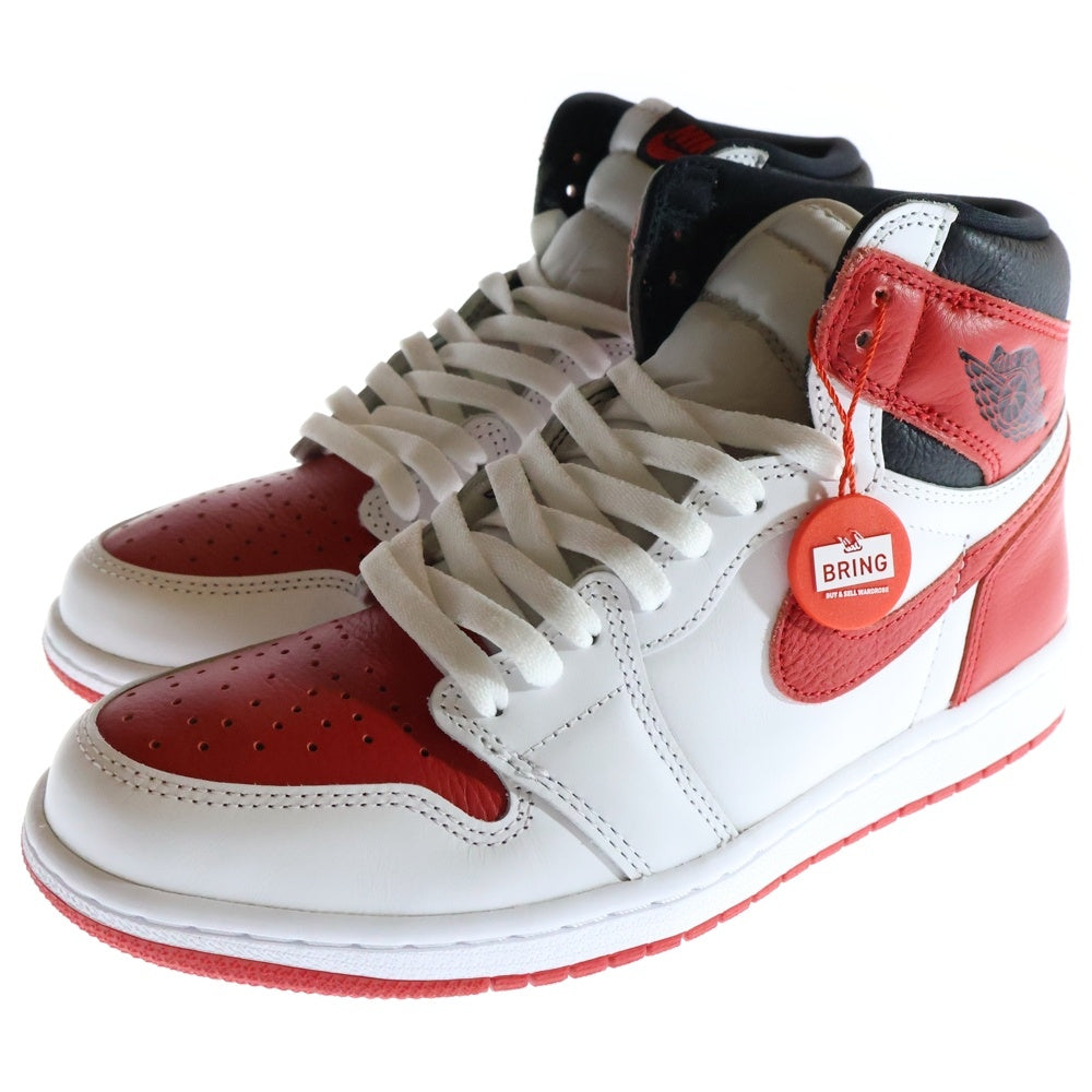 NIKE(ナイキ) AIR JORDAN 1 HIGH OG HERITAGE 555088-161 エアジョーダン 1 ヘリテージ ハイカットスニーカー ホワイト/レッド US8/26.0cm