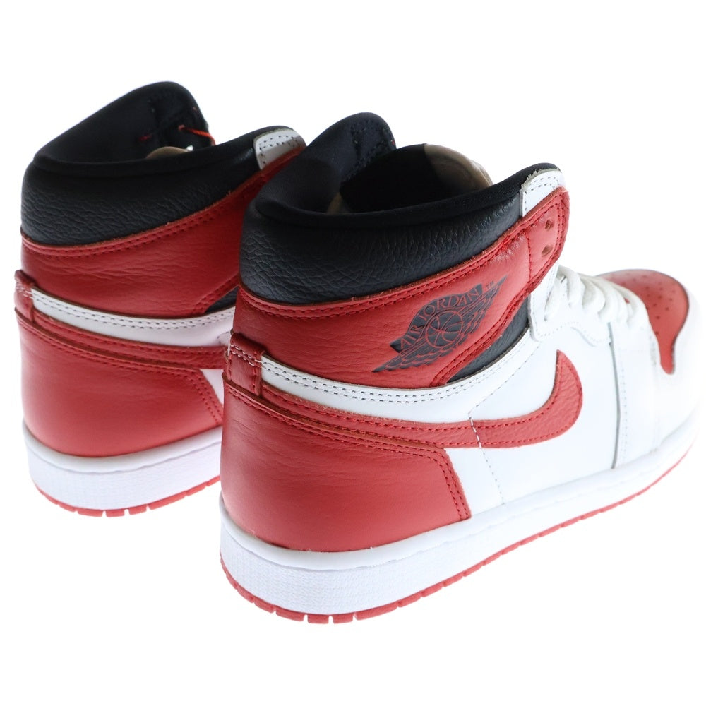 NIKE(ナイキ) AIR JORDAN 1 HIGH OG HERITAGE 555088-161 エアジョーダン 1 ヘリテージ ハイカットスニーカー ホワイト/レッド US8/26.0cm
