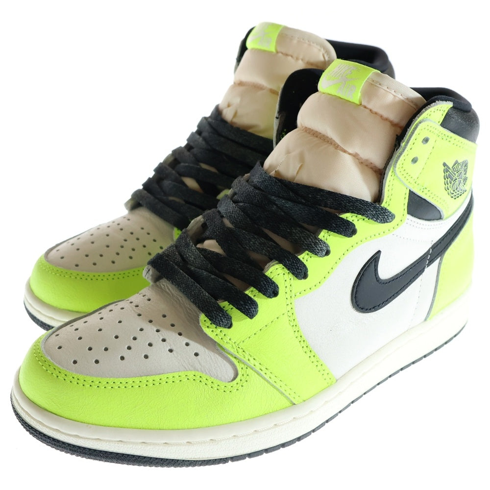 NIKE(ナイキ) AIR JORDAN 1 HIGH OG Volt Visionaire 555088-702 エアジョーダン 1 ハイカットスニーカー ボルト ヴィジョネア イエロー/ホワイト US8.5/26.5cm