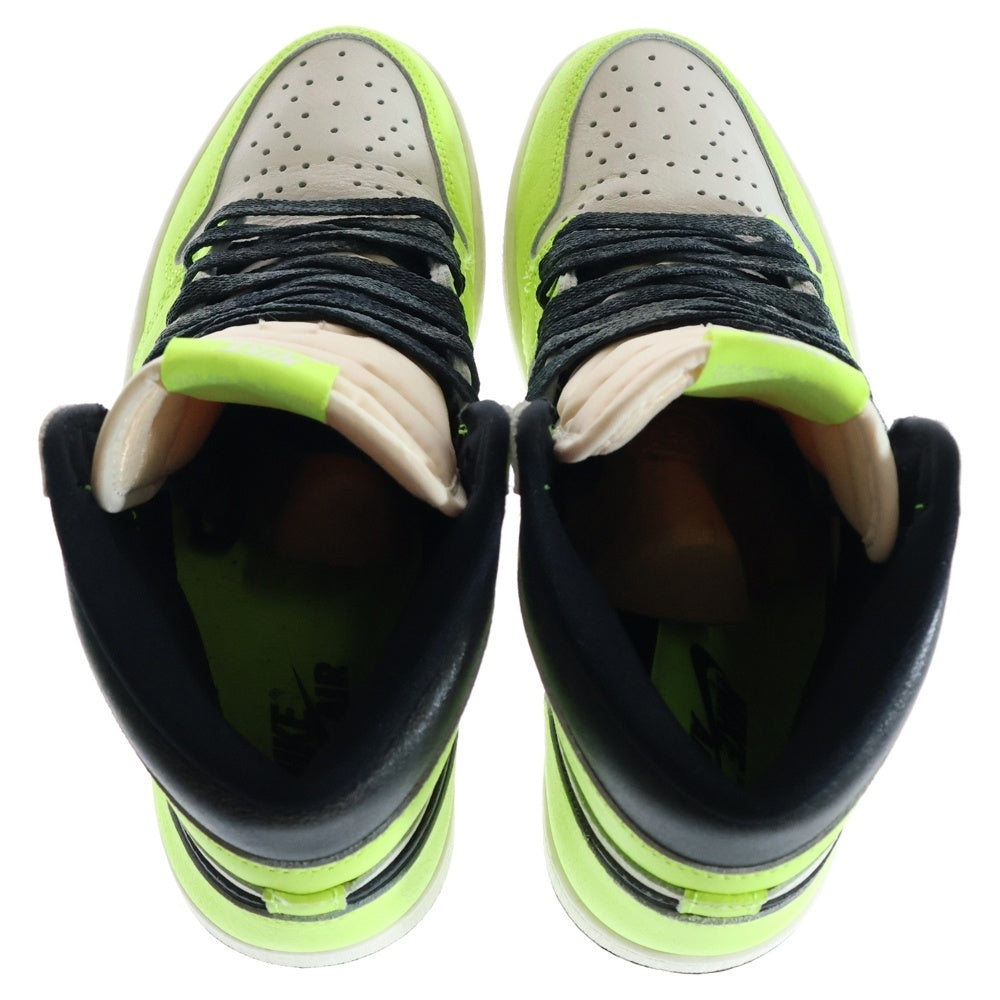 NIKE(ナイキ) AIR JORDAN 1 HIGH OG Volt Visionaire 555088-702 エアジョーダン 1 ハイカットスニーカー ボルト ヴィジョネア イエロー/ホワイト US8.5/26.5cm