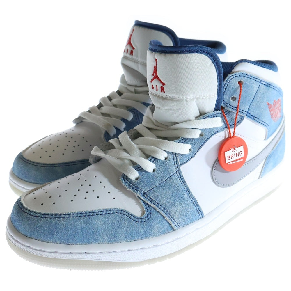 NIKE(ナイキ) AIR JORDAN 1 MID SE White Hyper Royal Red DN3706-401 ナイキ エアジョーダン1 ミッド SE ハイパーロイヤル ホワイト/ブルー/レッド US8.5/26.5cm