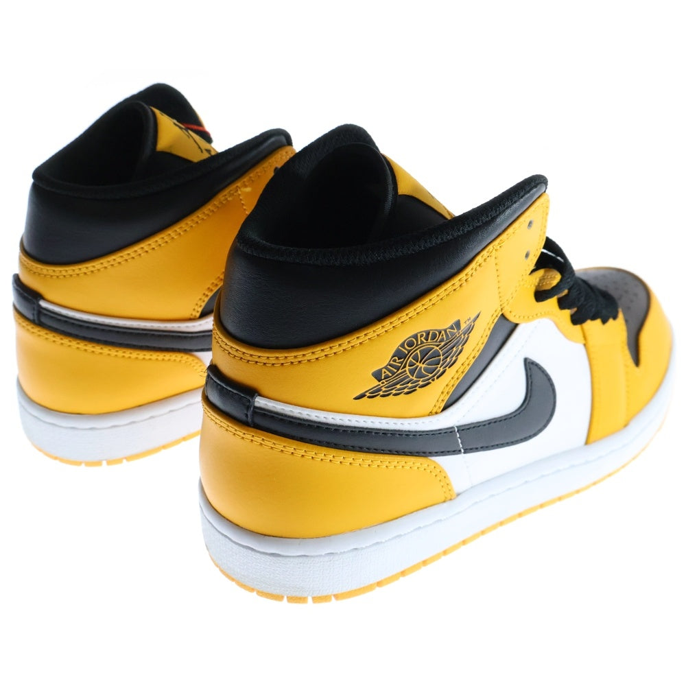 NIKE(ナイキ) AIR JORDAN 1 MID TAXI エア ジョーダン 1 レトロ タクシー ミッドスニーカー イエロー/ブラック US8.5/26.5cm 554724-701