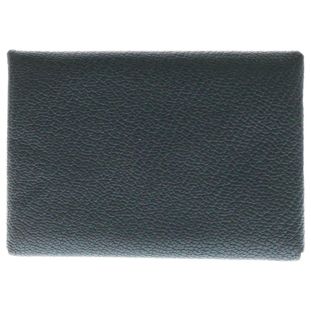 HERMES(エルメス) カルヴィ デュオ レザーカードケース コインケース エプソン W刻印 グレー