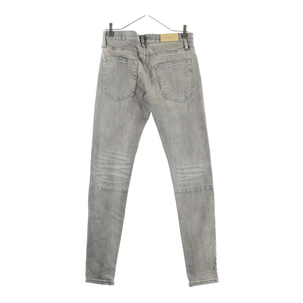 MNML(ミニマル) 裾ジッパー付き スキニーカーゴパンツ グレー