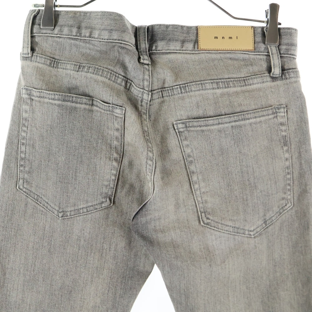 MNML(ミニマル) 裾ジッパー付き スキニーカーゴパンツ グレー