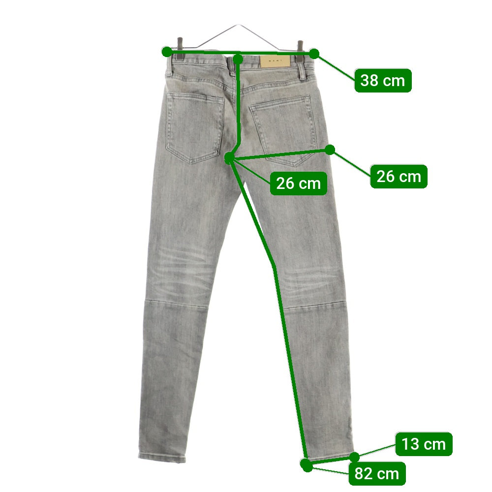 MNML(ミニマル) 裾ジッパー付き スキニーカーゴパンツ グレー