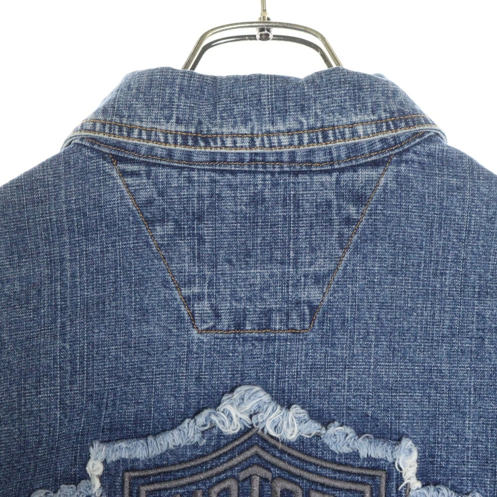 HARLEY DAVIDSON(ハーレーダビッドソン) バック刺繍ロゴ デニムジャケット インディゴ