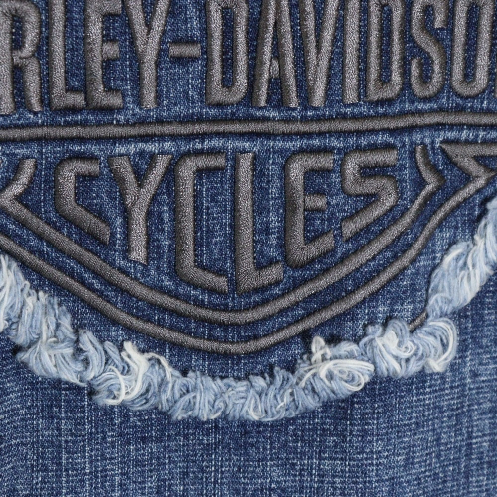 HARLEY DAVIDSON(ハーレーダビッドソン) バック刺繍ロゴ デニムジャケット インディゴ