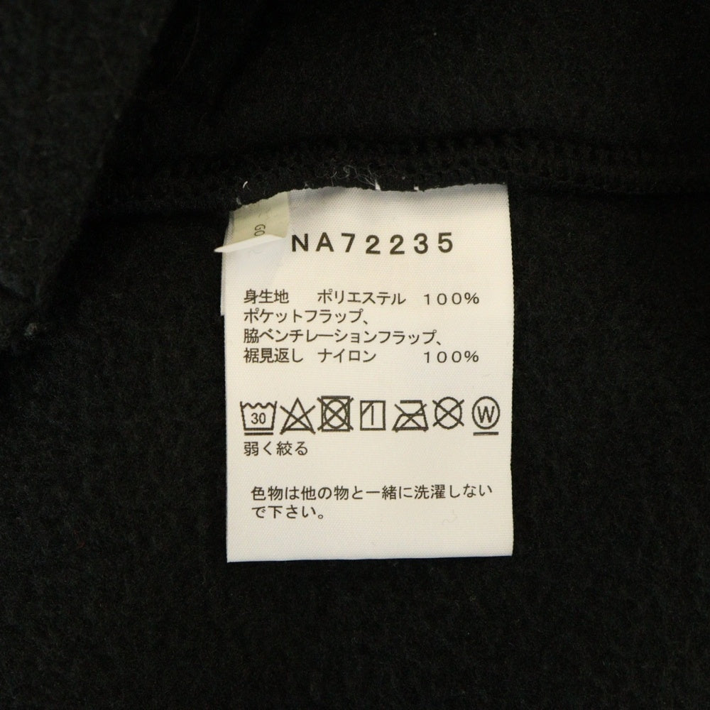 THE NORTH FACE(ザノースフェイス) TRANCE ANTERCTICA FLEECE JACKET トランスアンタークティカ ラバーワッペン付 胸ロゴ フリース ジャケット ブルゾン ブラック NA72235
