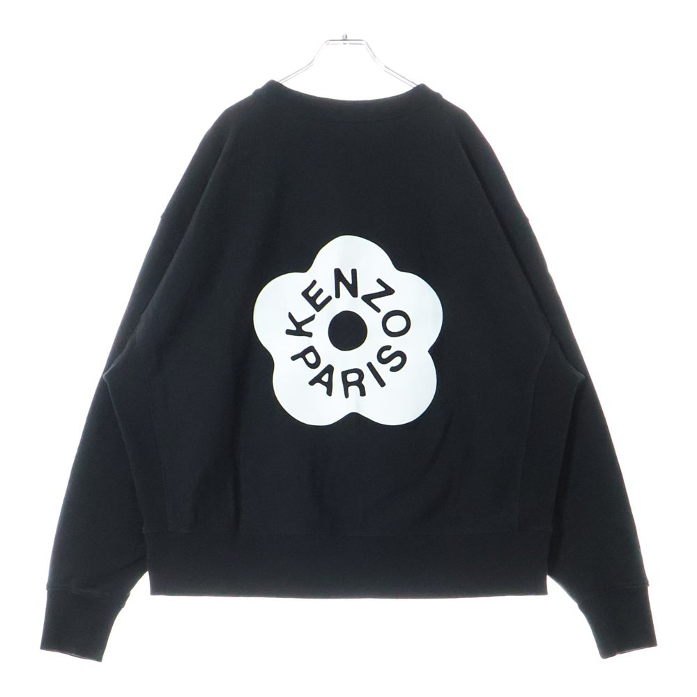 KENZO(ケンゾー) BOKE FLOWER 2.0 クルーネック スウェットトレーナー フロントロゴ ブラック FD55SW4844MF