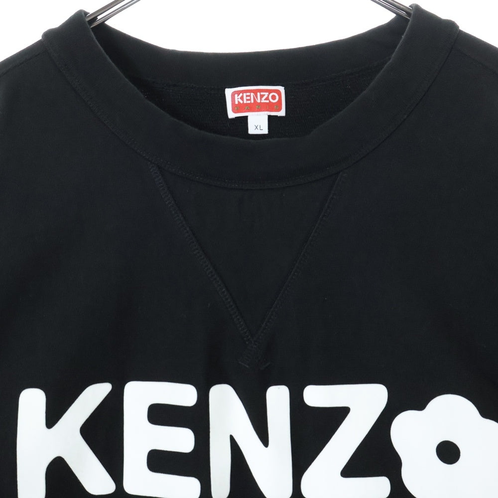 KENZO(ケンゾー) BOKE FLOWER 2.0 クルーネック スウェットトレーナー フロントロゴ ブラック FD55SW4844MF