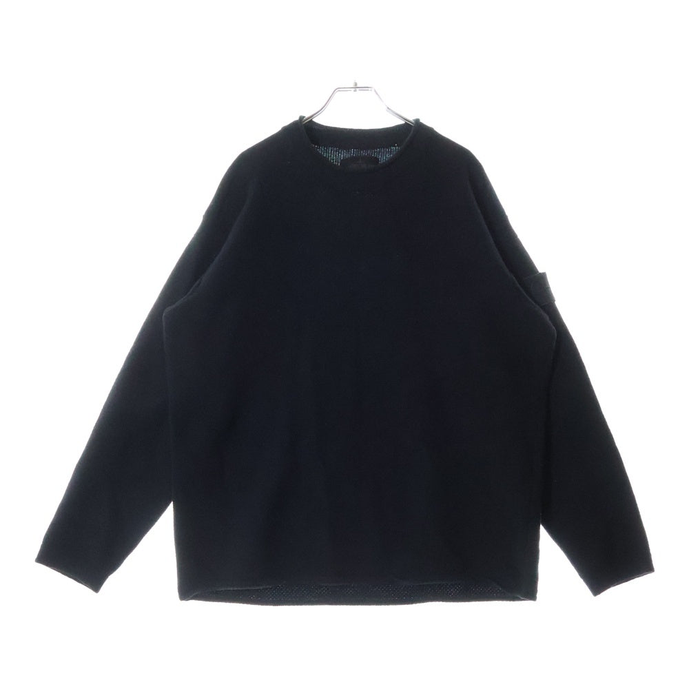 STONE ISLAND(ストーンアイランド) GHOST PIECE WOOL KNIT 7915562FA ゴーストピース ウール クルーネックニット ネイビー